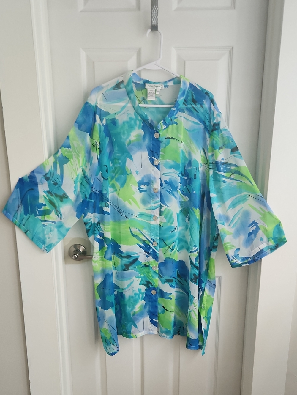 Ulla Popken Watercolor Top Coverup